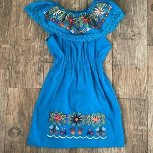Traditional Floral Mexican Dress